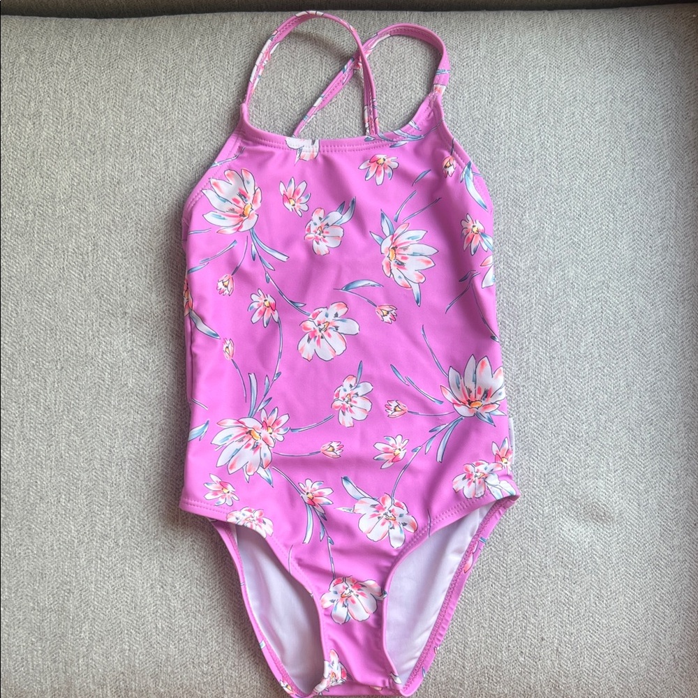 3t Gingerlilly Australia Pink neon Floral Pink girls 1 pc Swimsuit